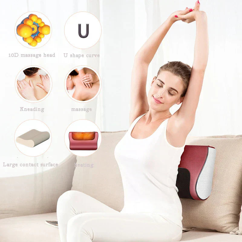 ᴢʏʀᴀʜᴜʙ ™ Red Pillow Massager – جهاز تدليك الوسادة الحمراء