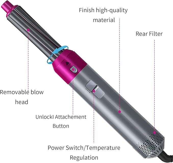 ᴢʏʀᴀʜᴜʙ™ Hot Hair Brush 5 in 1 – فرشاة الشعر الساخنة 5 في 1