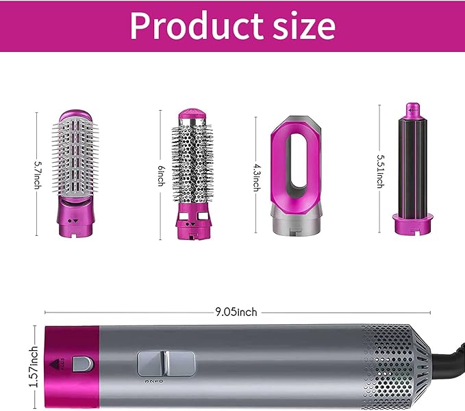 ᴢʏʀᴀʜᴜʙ™ Hot Hair Brush 5 in 1 – فرشاة الشعر الساخنة 5 في 1