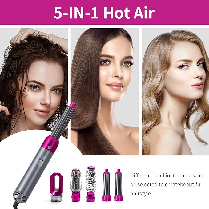ᴢʏʀᴀʜᴜʙ™ Hot Hair Brush 5 in 1 – فرشاة الشعر الساخنة 5 في 1