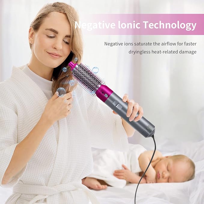 ᴢʏʀᴀʜᴜʙ™ Hot Hair Brush 5 in 1 – فرشاة الشعر الساخنة 5 في 1