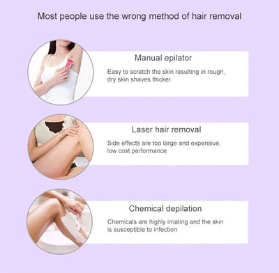 ᴢʏʀᴀʜᴜʙ™Purple Epilator – آلة إزالة الشعر البنفسجية
