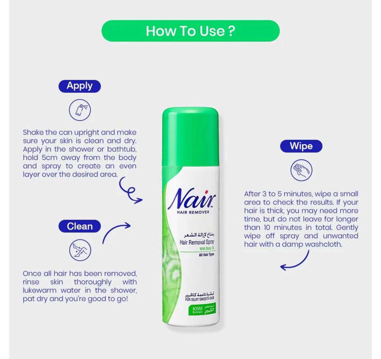 ᴢʏʀᴀʜᴜʙ Nair Hair Removal Spray – بخاخ إزالة الشعر نير