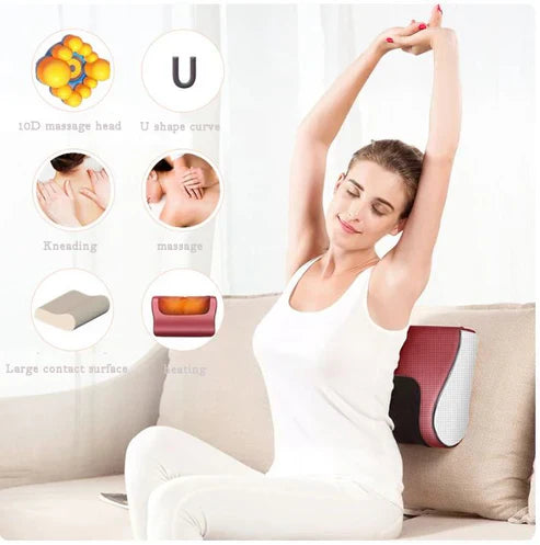 ᴢʏʀᴀʜᴜʙ ™ Red Pillow Massager – جهاز تدليك الوسادة الحمراء