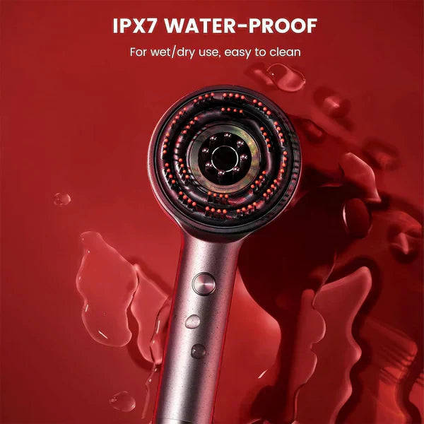 ᴢʏʀᴀʜᴜʙ™ Scalp Massager Brush (Red) – فرشاة تدليك فروة الرأس (حمراء)